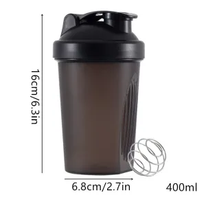 Promotional Portable Black Protein Gym Shaker Bottle- Messi Edition